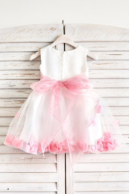 Robe Trapèze Rose Pastel 3D Fleurs - gallery 3
