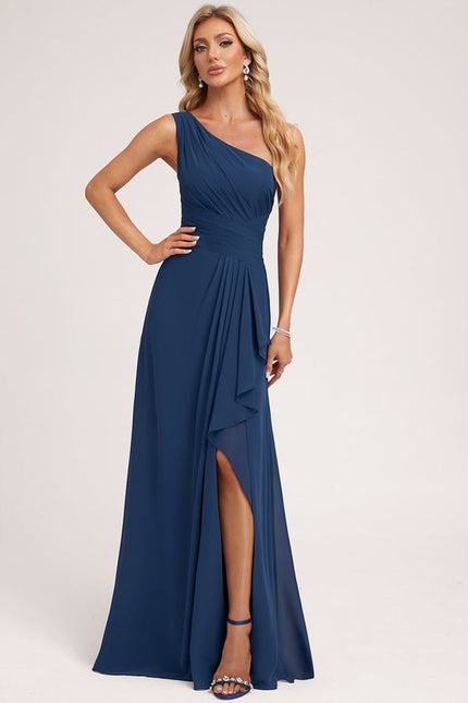 Robe Trapèze Asymétrique Beige