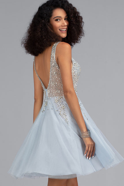 Robe Trapèze Ciel Pailleté - gallery 2