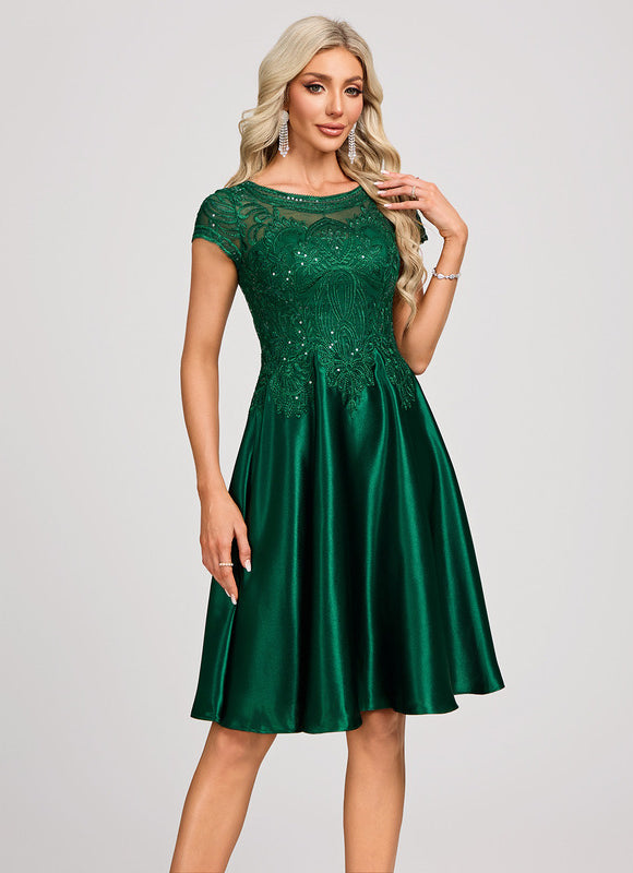 Robe Trapèze Émeraude Chic - gallery 2