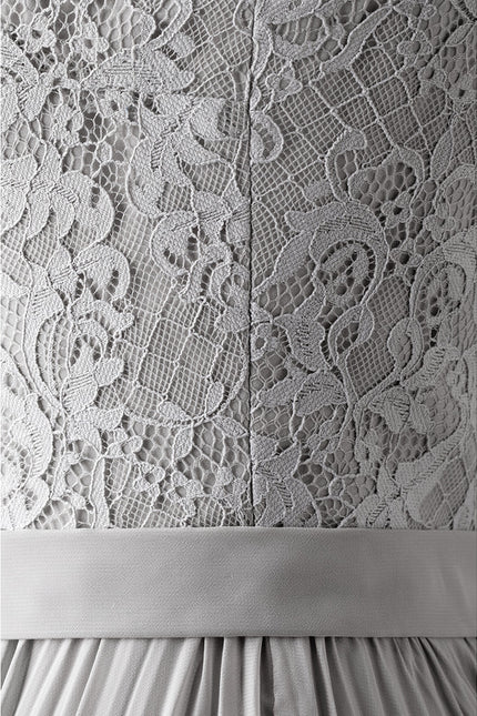 Robe Trapèze Gris Élégance Plissée - gallery 7