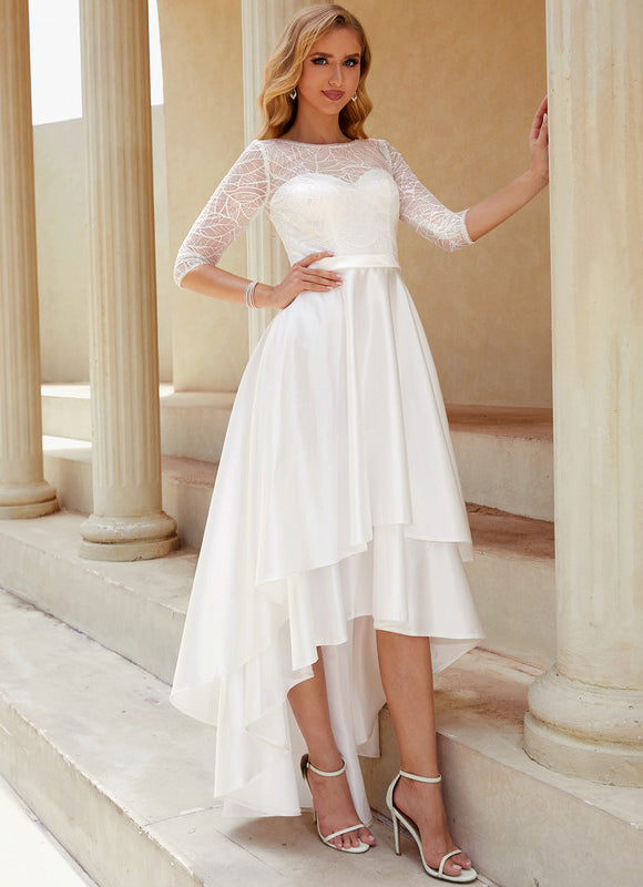 Robe Trapèze Élégance Satinée Moderne - gallery 5