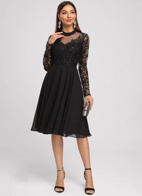 Robe Trapèze Éclat Argenté - gallery 2