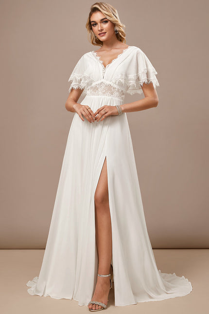 Robe Trapèze Éthérée Satinée - gallery 4