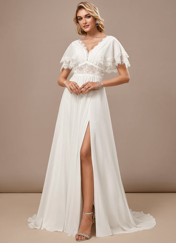 Robe Trapèze Éthérée Satinée - gallery 4