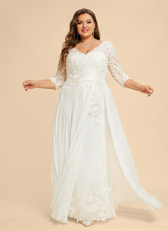 Robe Trapèze Éblouissante Aérienne - gallery 7