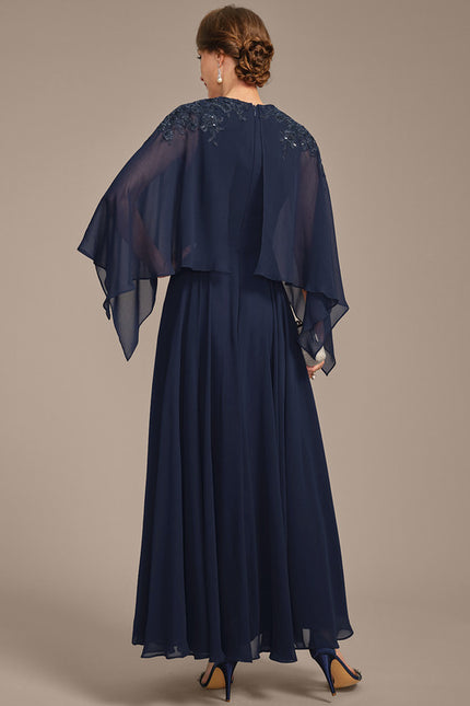 Robe Trapèze Nuit Marine - gallery 5