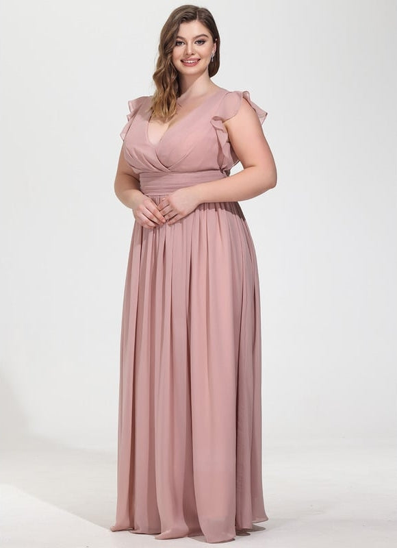 Robe Trapèze Mousseline Fendue - gallery 9