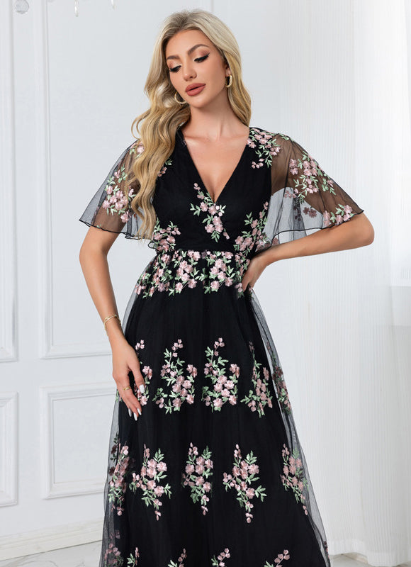 Robe Trapèze Florale Chic - gallery 2