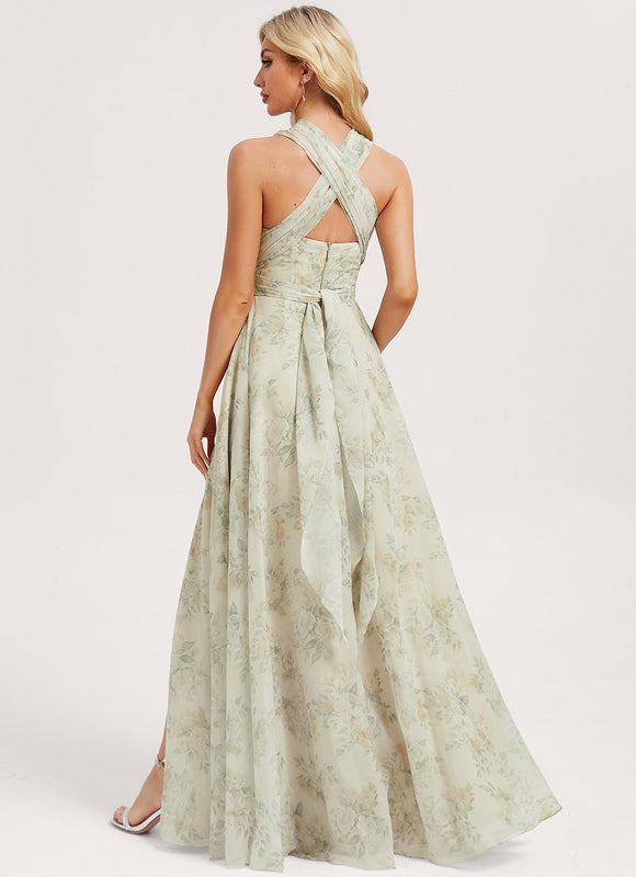Robe Trapèze Fluide Bordeaux - gallery 3