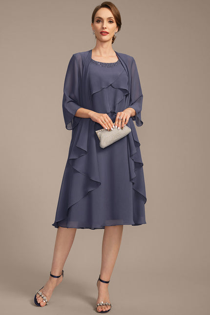 Robe Trapèze Sérénité Mauve - gallery 2