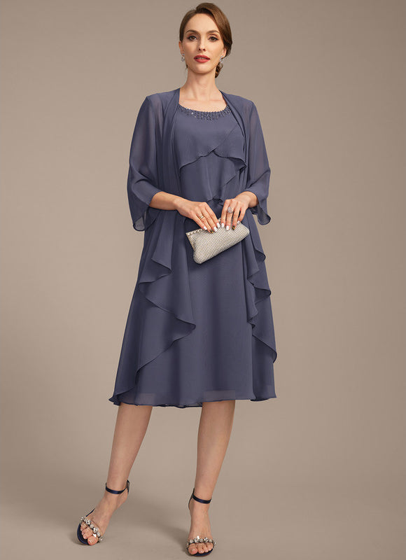Robe Trapèze Sérénité Mauve - gallery 2