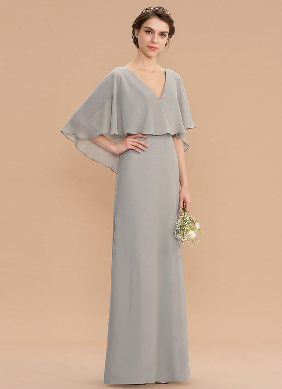 Robe Trapèze Gris Flottant - gallery 4