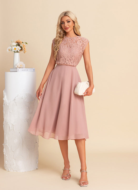 Robe Trapèze Violet Éthéré
