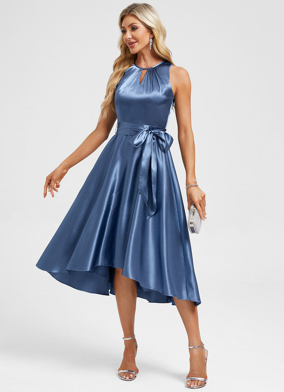 Robe Trapèze Reflet Azure Évanescent - gallery 2