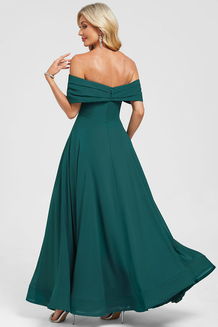Robe Trapèze Émeraude Fluide - gallery 3