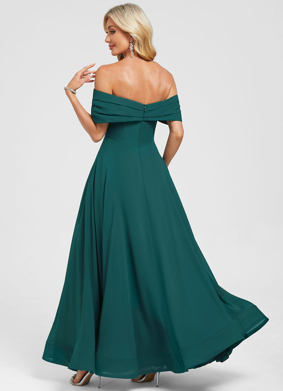 Robe Trapèze Émeraude Fluide - gallery 3