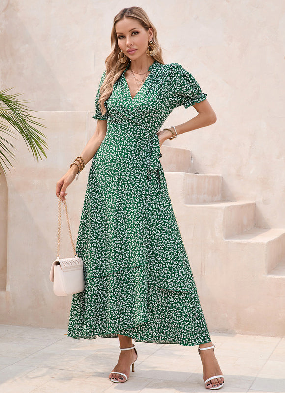 Robe Trapèze Élégance Végétale - gallery 1