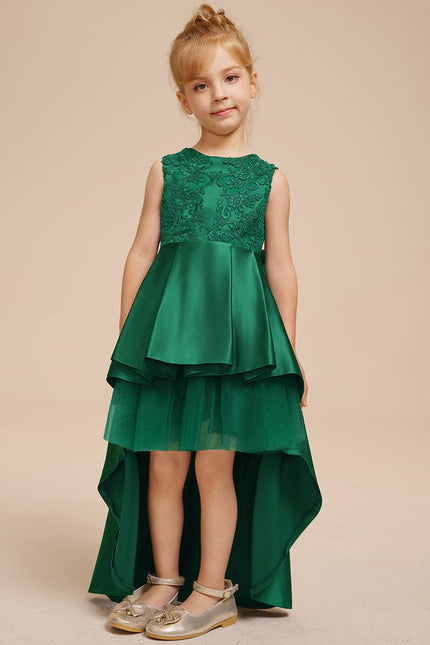 Robe Trapèze Émeraude Enfant - gallery 3