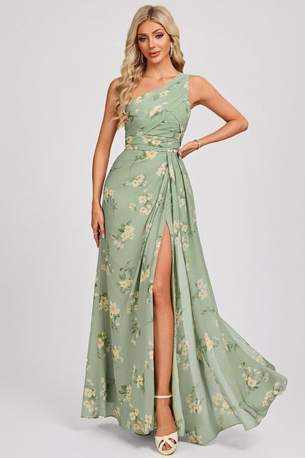Robe Trapèze Asymétrique Beige