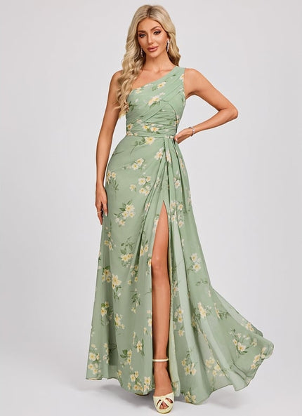 Robe Trapèze Asymétrique Beige