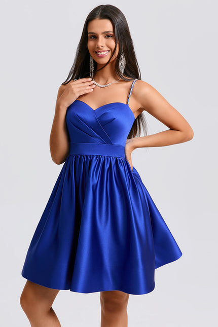 Robe Trapèze Satinée Chic - gallery 4