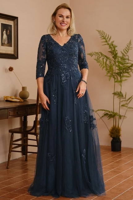 Robe Trapèze Élégance Tulle Cristal - gallery 9