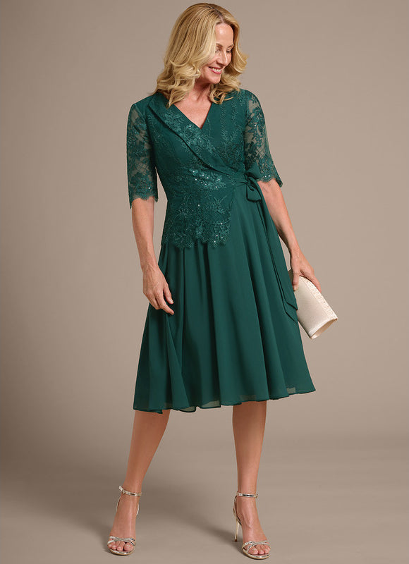 Robe Trapeze Verte - gallery 3