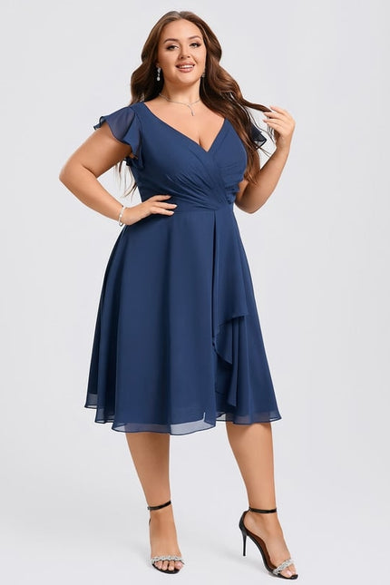 Robe Trapèze Émeraude Volante - gallery 8