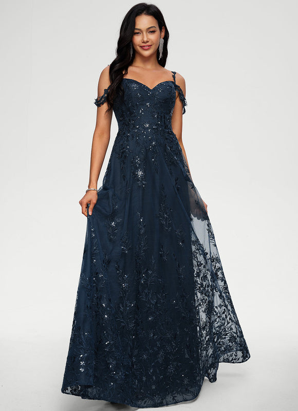 Robe Trapèze Satin Étoilé