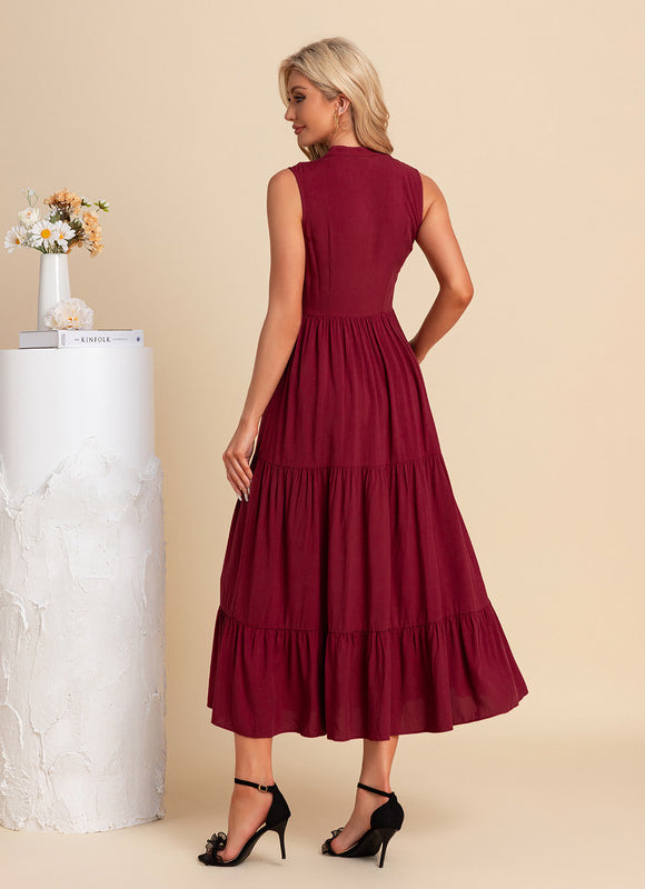 Robe Trapèze Midi Épure - gallery 2