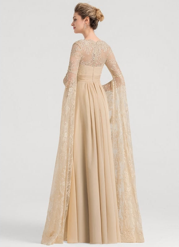 Robe Trapèze Voile Éthéré - gallery 3