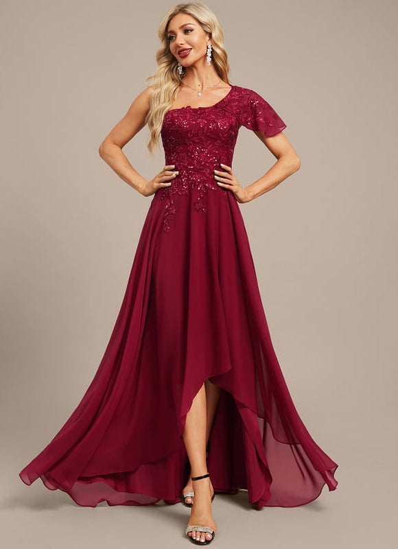 Robe Trapèze Rubis Élégante - gallery 1