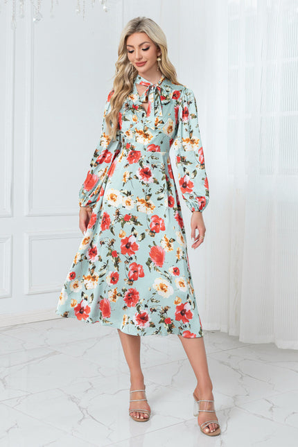 Robe Trapèze Florale Aquarelle - gallery 5