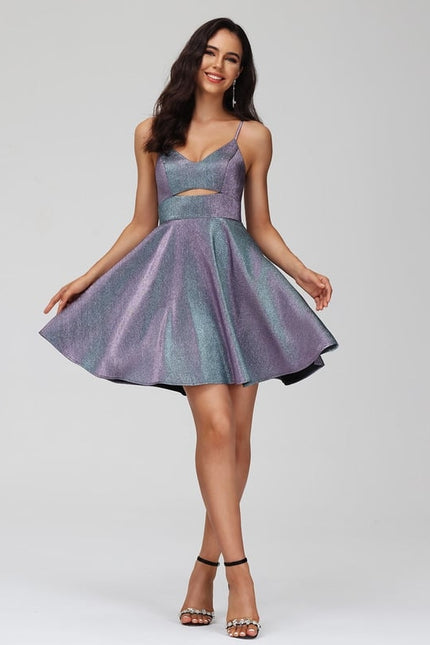 Robe Trapèze Nuit Satinée - gallery 4