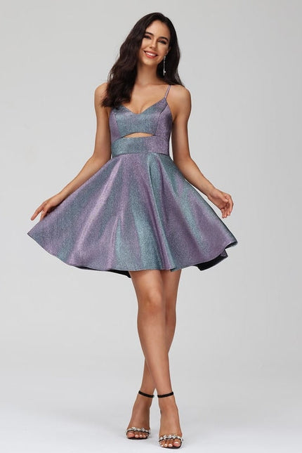 Robe Trapèze Nuit Satinée - gallery 4
