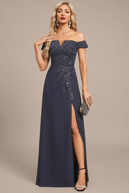 Robe Trapèze Velours Sombre Étoilé