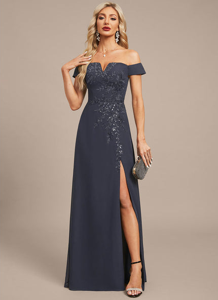 Robe Trapèze Velours Sombre Étoilé