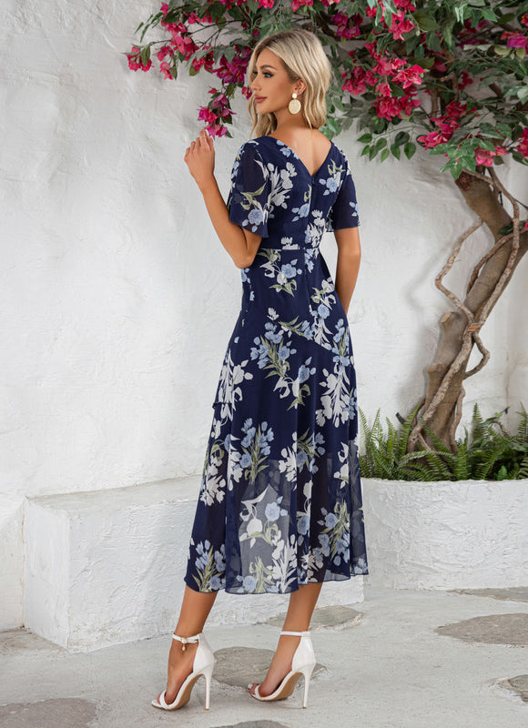 Robe Trapèze Floral Nuit Chic - gallery 1