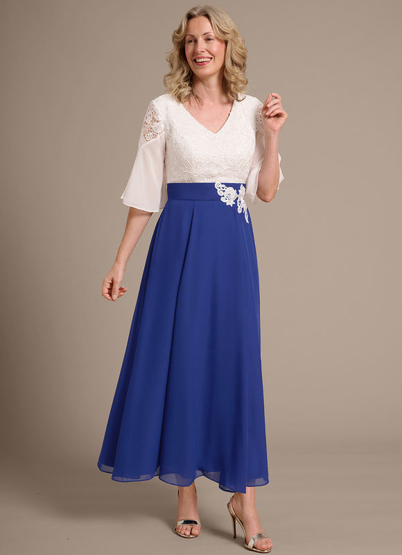 Robe Trapèze Bleu Douceur - gallery 3