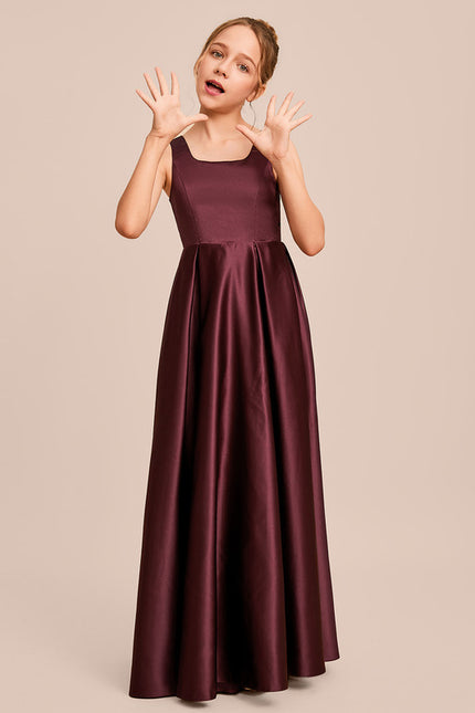 Robe Trapèze Satin Ciel Doux - gallery 5