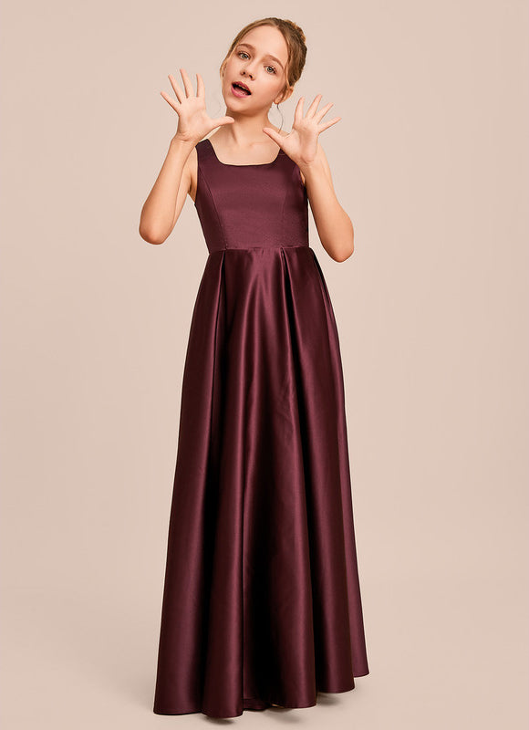 Robe Trapèze Satin Ciel Doux - gallery 5