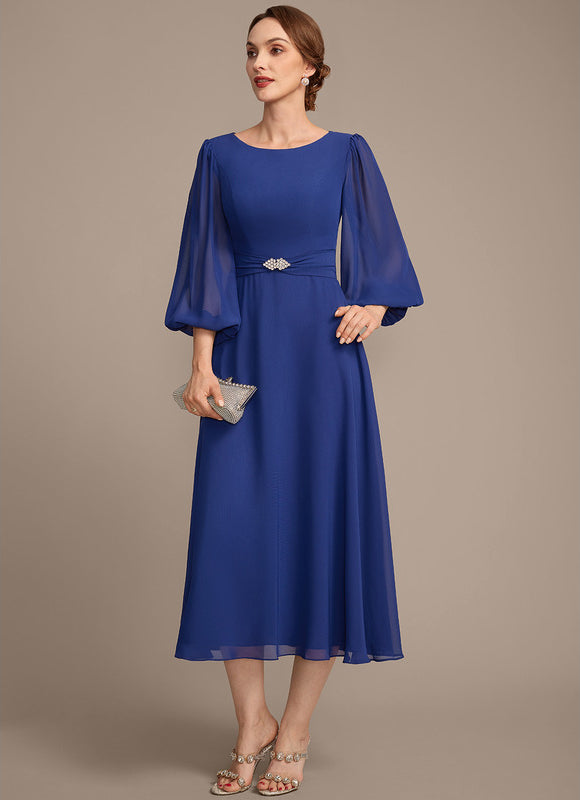 Robe Trapèze Chic Cristal Plissé - gallery 3