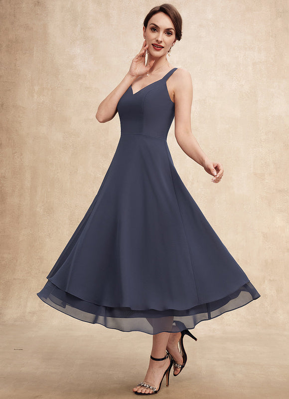 Robe Trapèze Nuit Dentelle Bleu - gallery 5