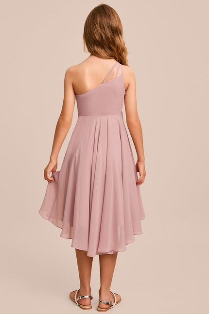 Robe Trapèze Rosée Flottante - gallery 4