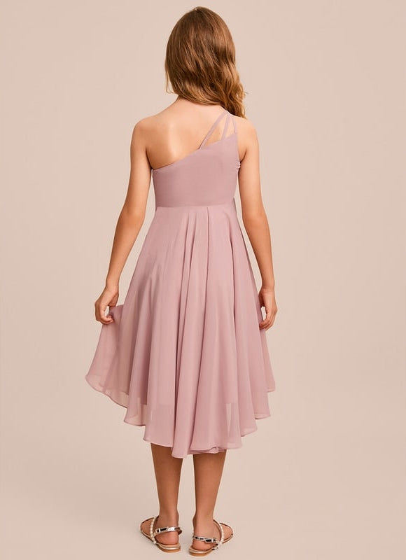 Robe Trapèze Rosée Flottante - gallery 4