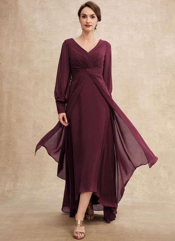 Robe Trapèze Violet Élégant Fluidité