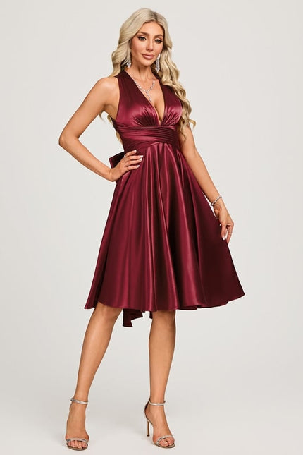 Robe Trapèze Satin Vortex - gallery 3