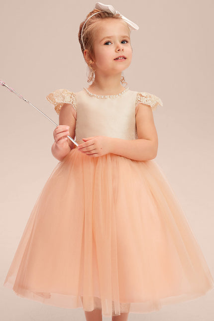 Robe Trapèze Pêche Élégante - gallery 7