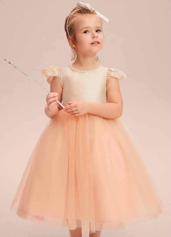 Robe Trapèze Pêche Élégante - gallery 7